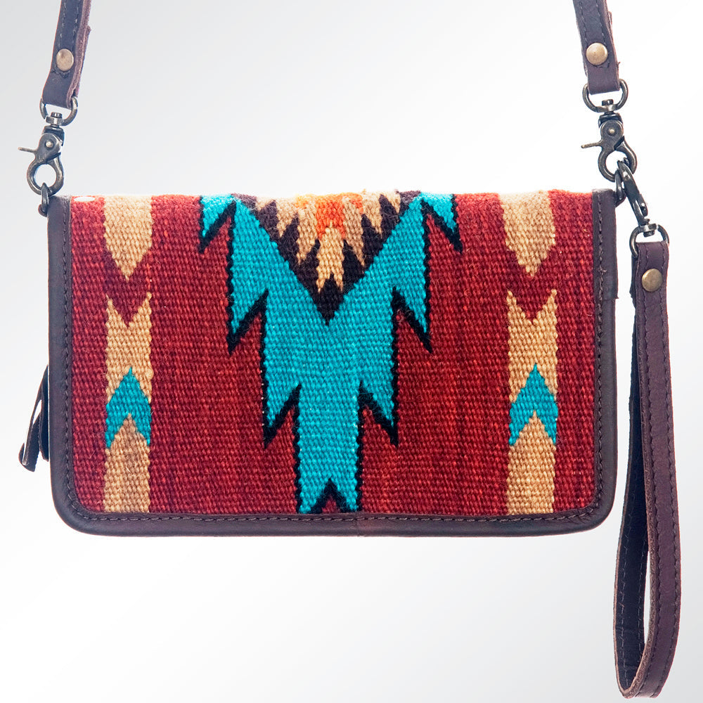 American Darling Organizer Saddle Blanket Genuine Leather Western Women Bag Handbag Purse | for Cute Travel