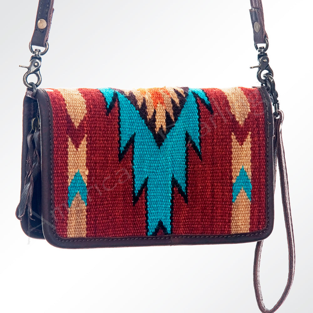 American Darling Organizer Saddle Blanket Genuine Leather Western Women Bag Handbag Purse | for Cute Travel