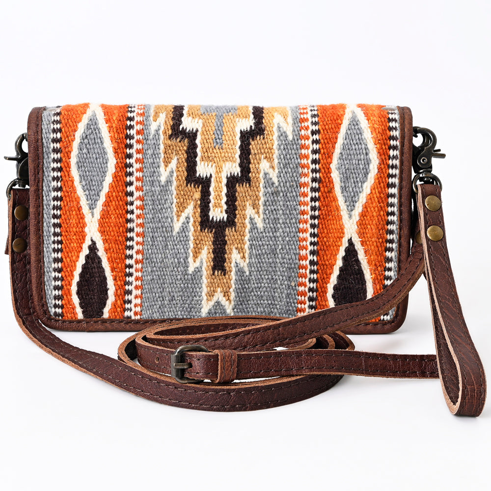 American Darling Organizer Saddle Blanket Genuine Leather Western Women Bag Handbag Purse | for Cute Travel