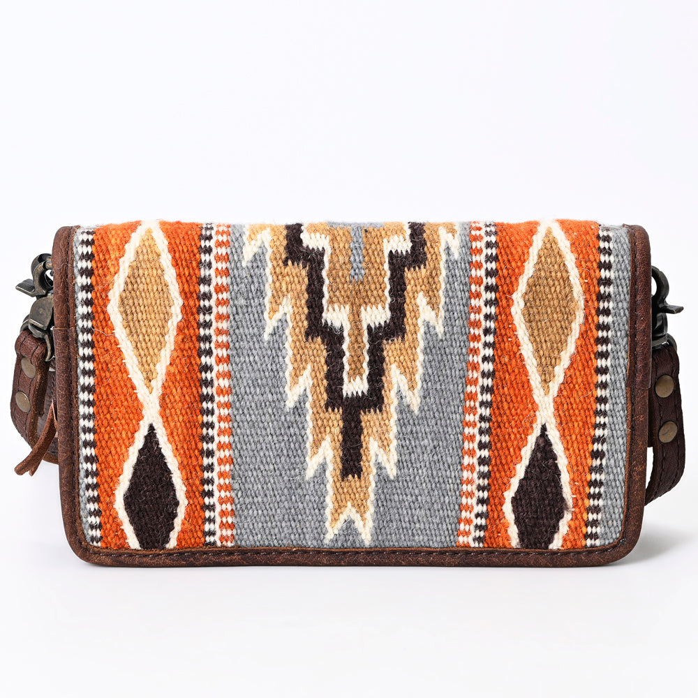 American Darling Organizer Saddle Blanket Genuine Leather Western Women Bag Handbag Purse | for Cute Travel