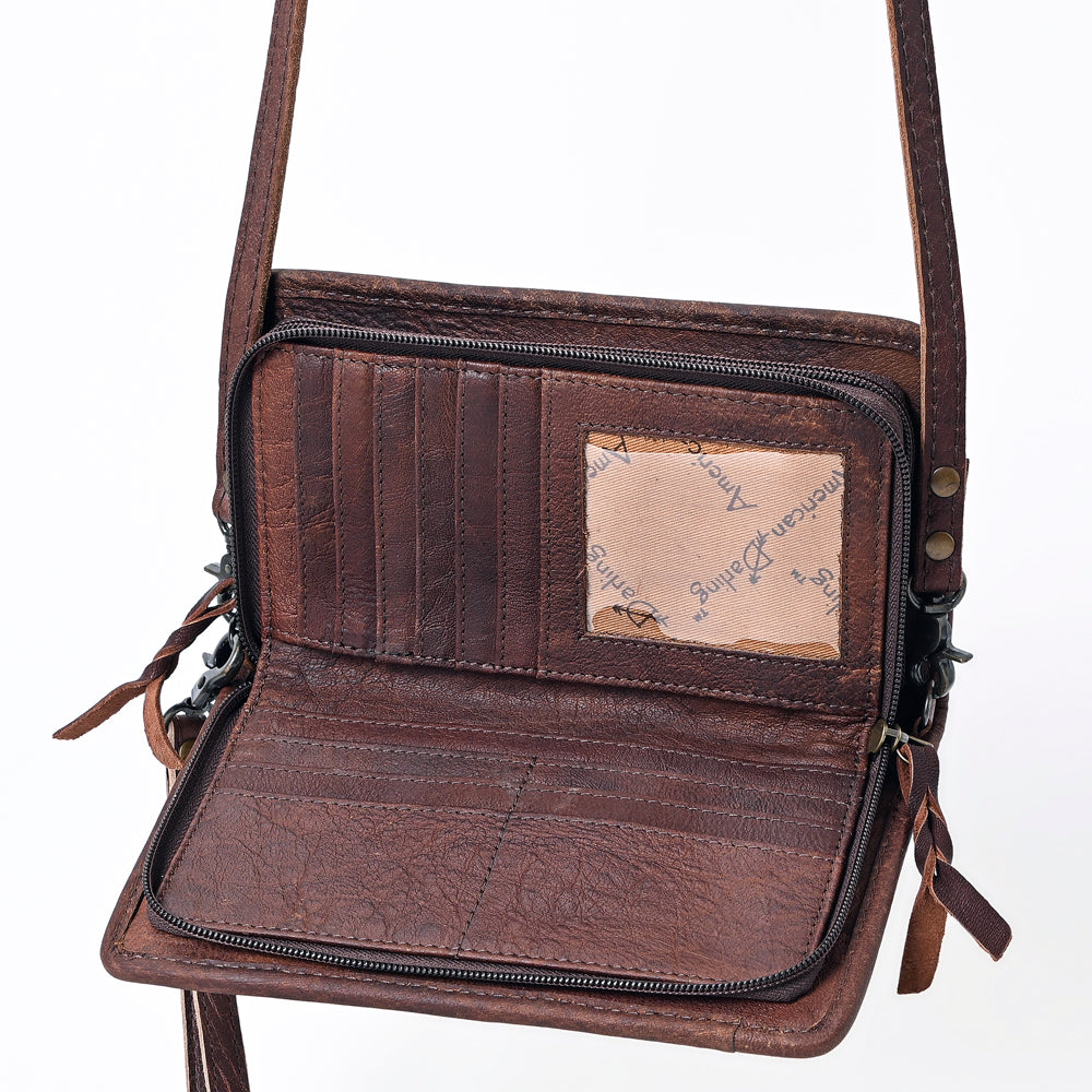 American Darling Organizer Saddle Blanket Genuine Leather Western Women Bag Handbag Purse | for Cute Travel