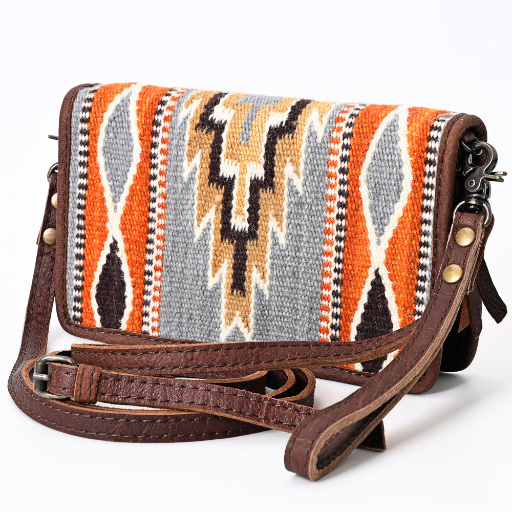 American Darling Organizer Saddle Blanket Genuine Leather Western Women Bag Handbag Purse | for Cute Travel