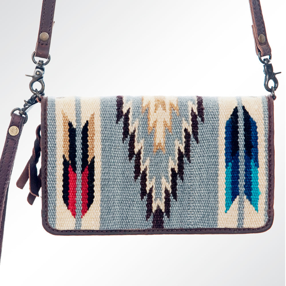 American Darling Organizer Saddle Blanket Genuine Leather Western Women Bag Handbag Purse | for Cute Travel