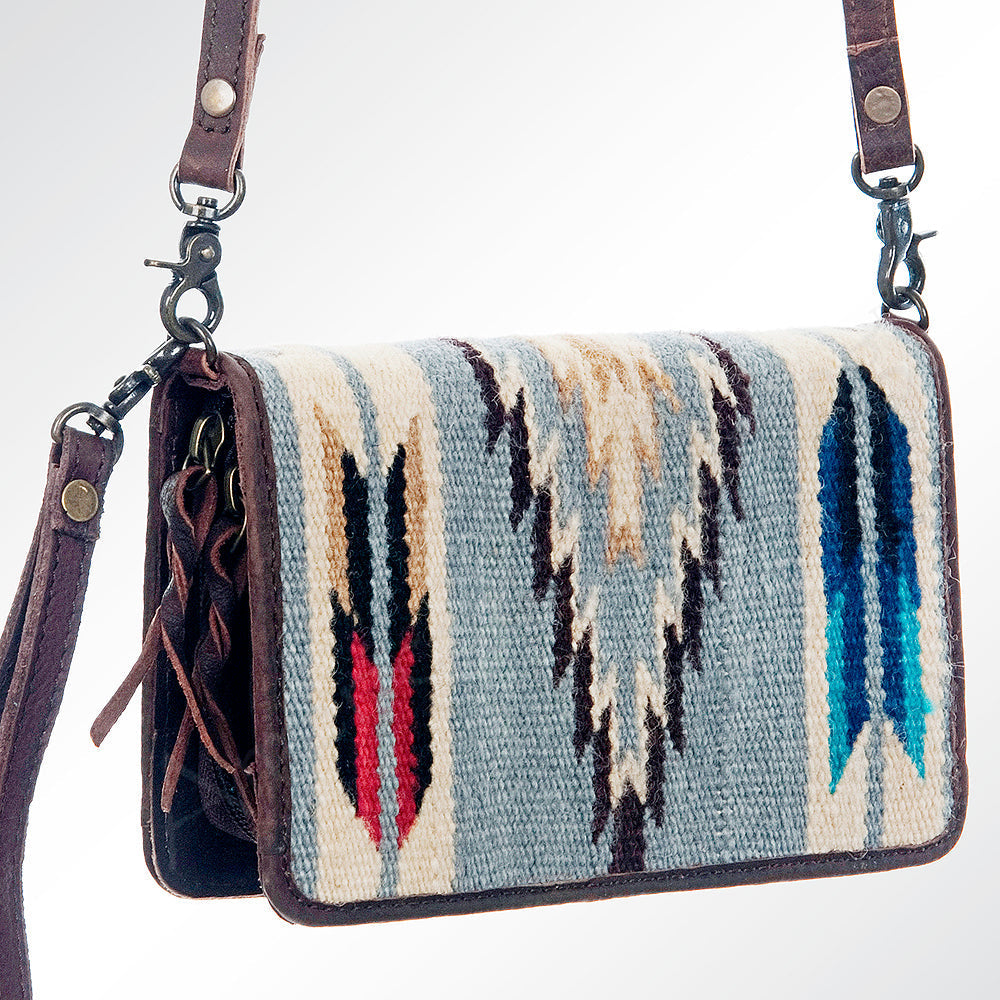 American Darling Organizer Saddle Blanket Genuine Leather Western Women Bag Handbag Purse | for Cute Travel