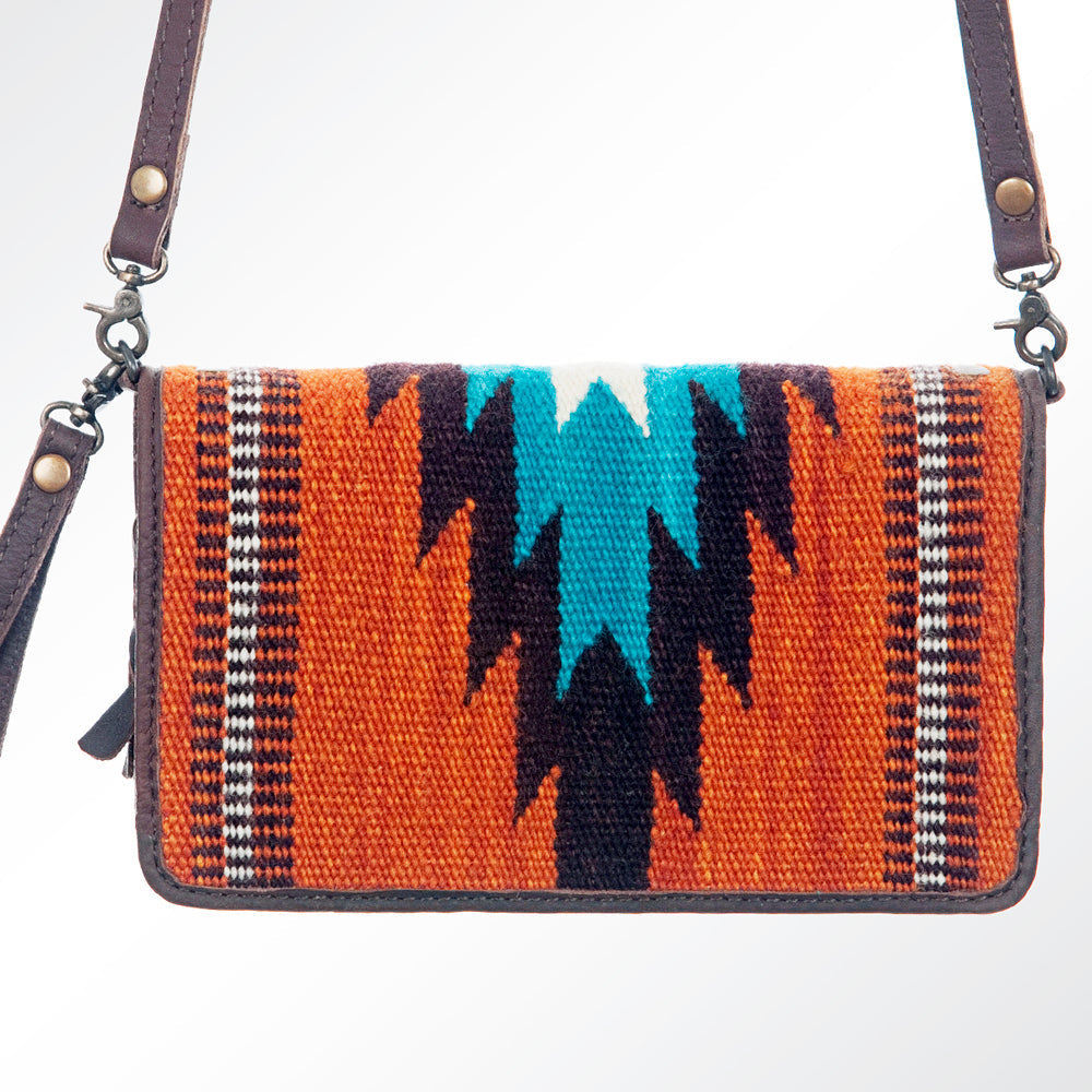 American Darling Organizer Saddle Blanket Genuine Leather Western Women Bag Handbag Purse | for Cute Travel