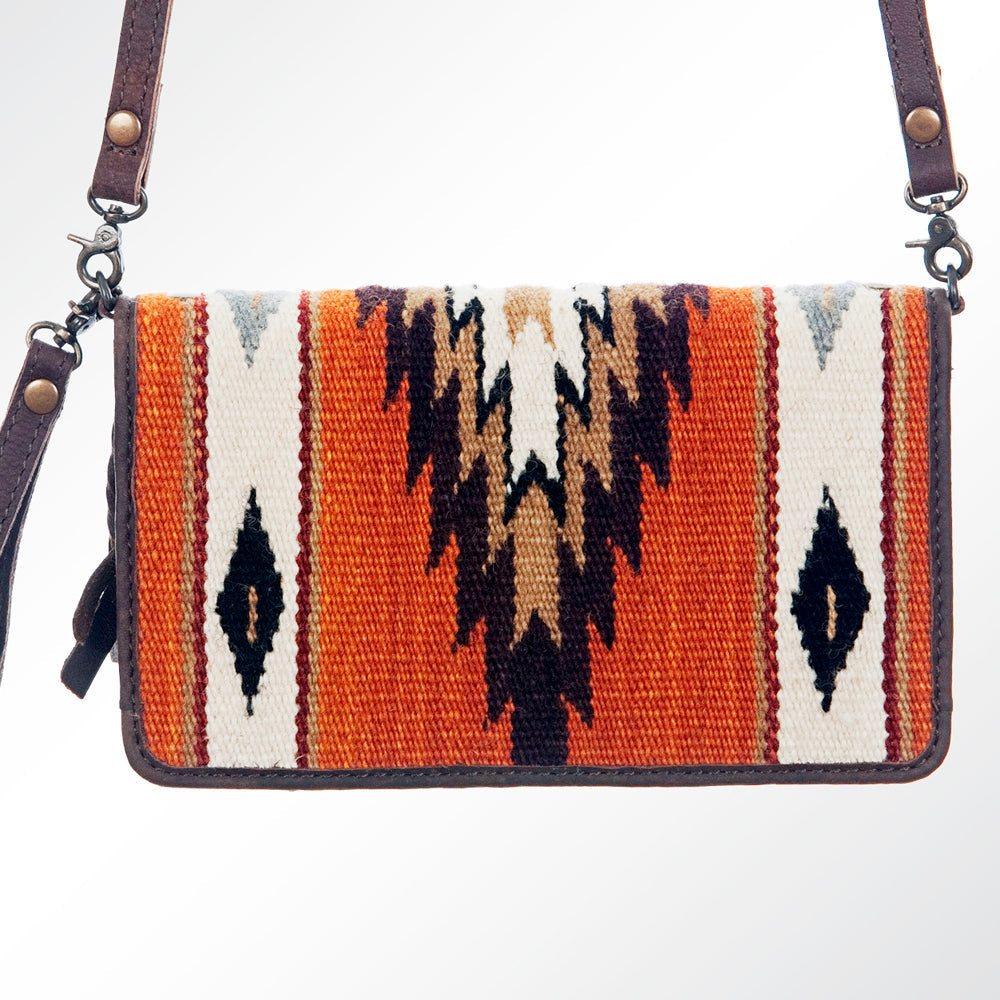 American Darling Organizer Saddle Blanket Genuine Leather Western Women Bag Handbag Purse | for Cute Travel