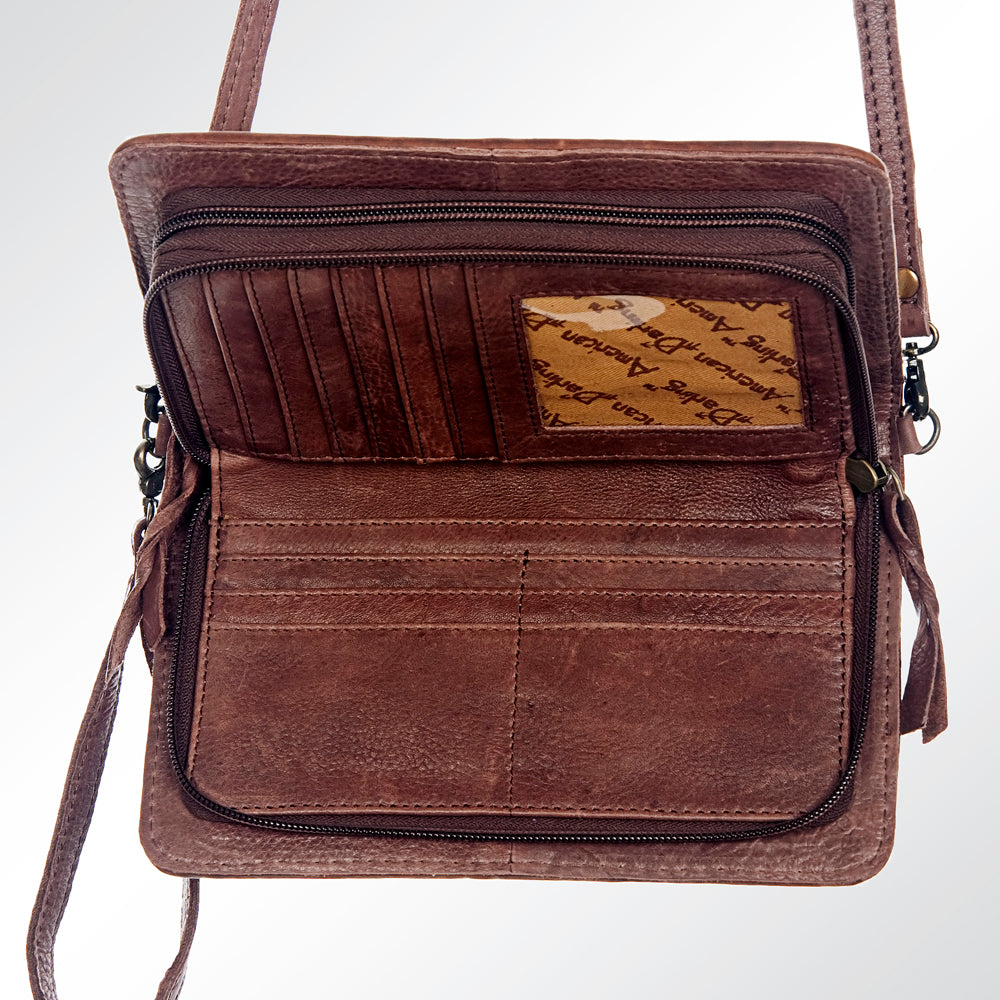 American Darling Organizer Saddle Blanket Genuine Leather Western Women Bag Handbag Purse | for Cute Travel