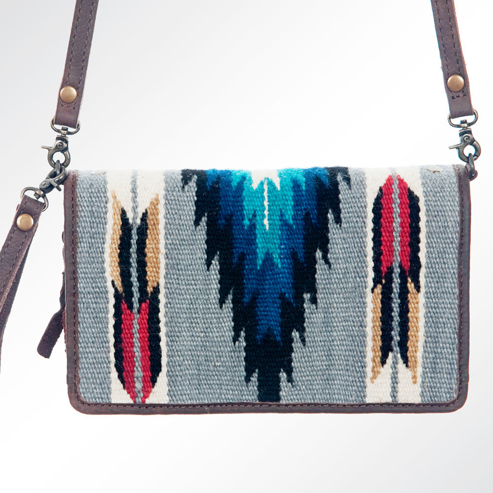 American Darling Organizer Saddle Blanket Genuine Leather Western Women Bag Handbag Purse | for Cute Travel