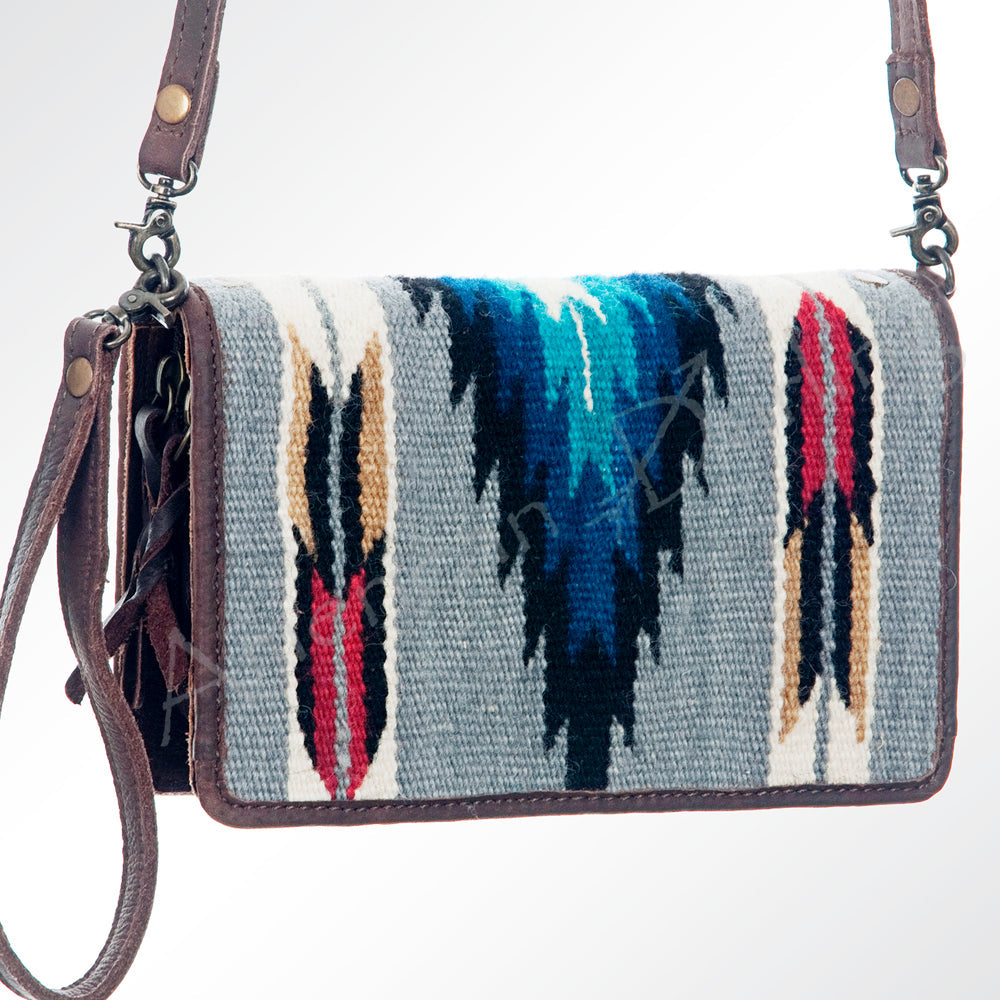 American Darling Organizer Saddle Blanket Genuine Leather Western Women Bag Handbag Purse | for Cute Travel