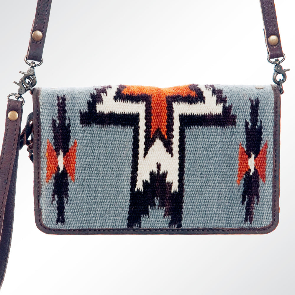 American Darling Organizer Saddle Blanket Genuine Leather Western Women Bag Handbag Purse | for Cute Travel