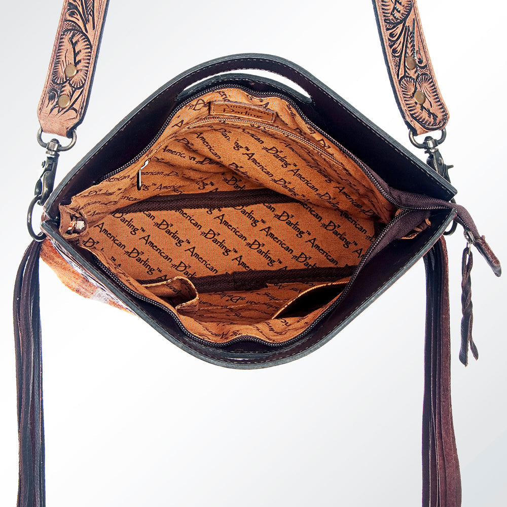 American Darling Clutch Hand Tooled Saddle Blanket Genuine Leather