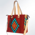 American Darling Saddle Blanket Genuine Leather Tote