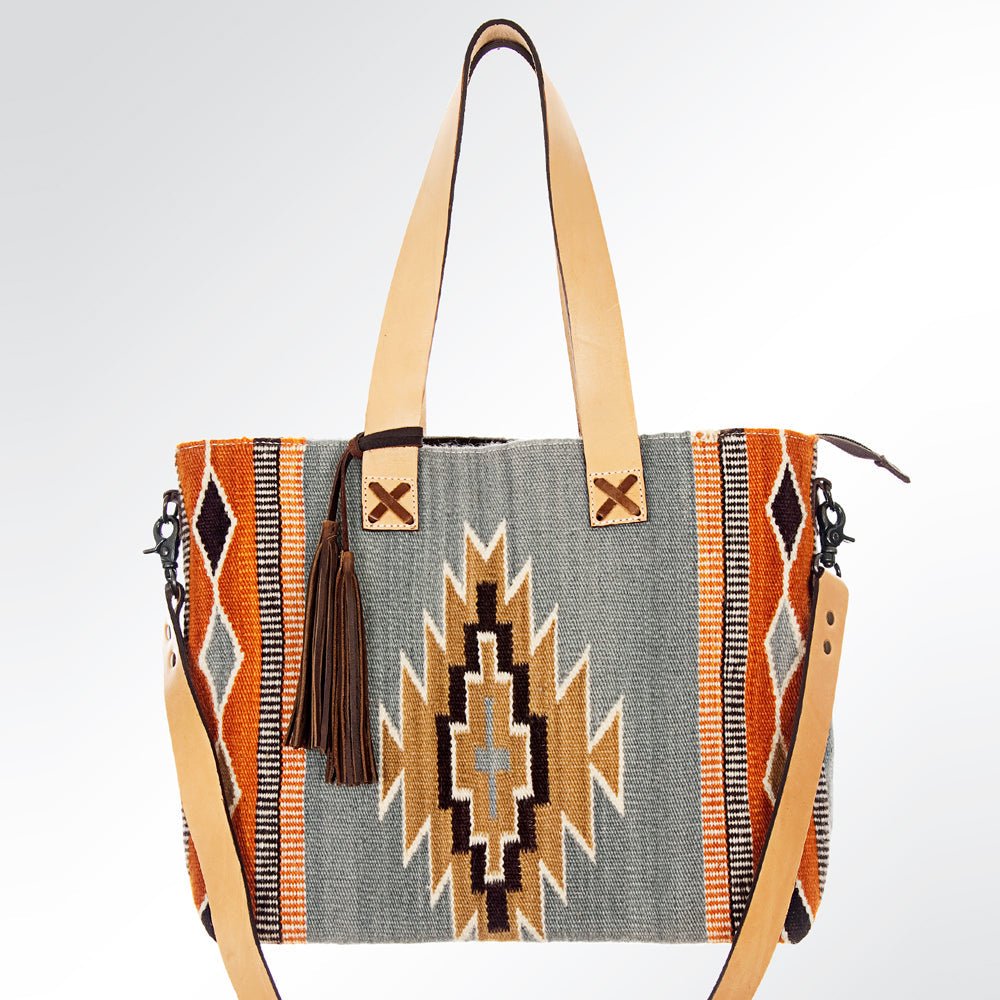 American Darling Saddle Blanket Genuine Leather Tote