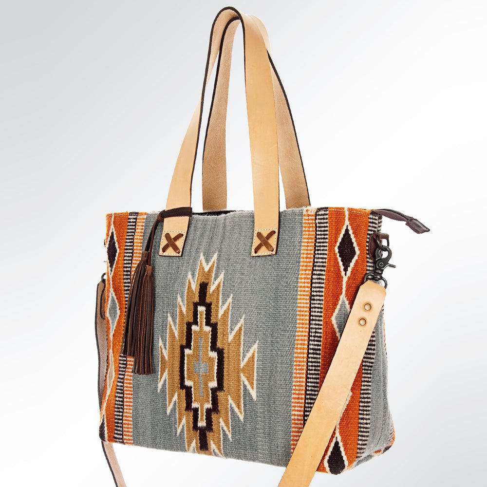 American Darling Saddle Blanket Genuine Leather Tote