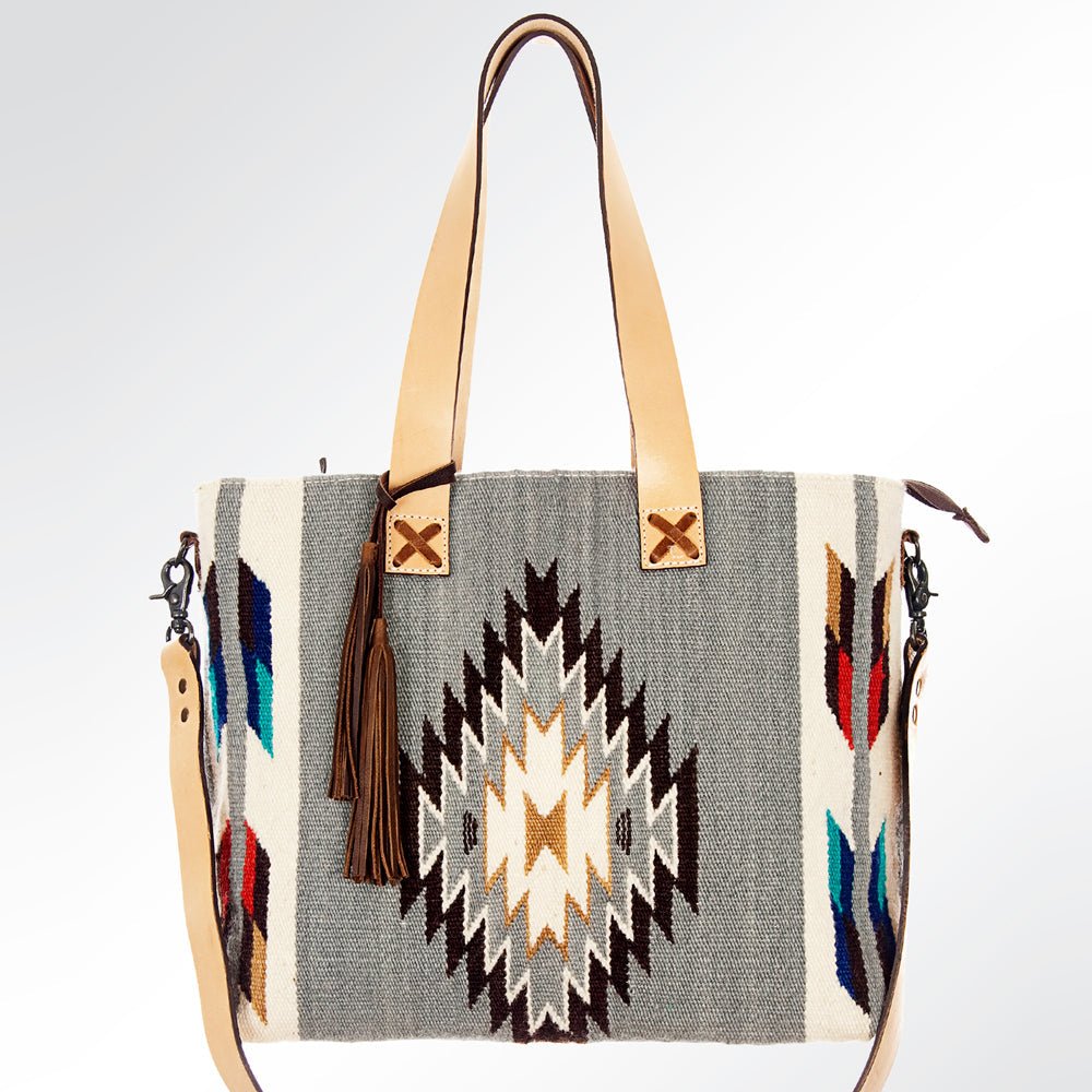 American Darling Saddle Blanket Genuine Leather Tote