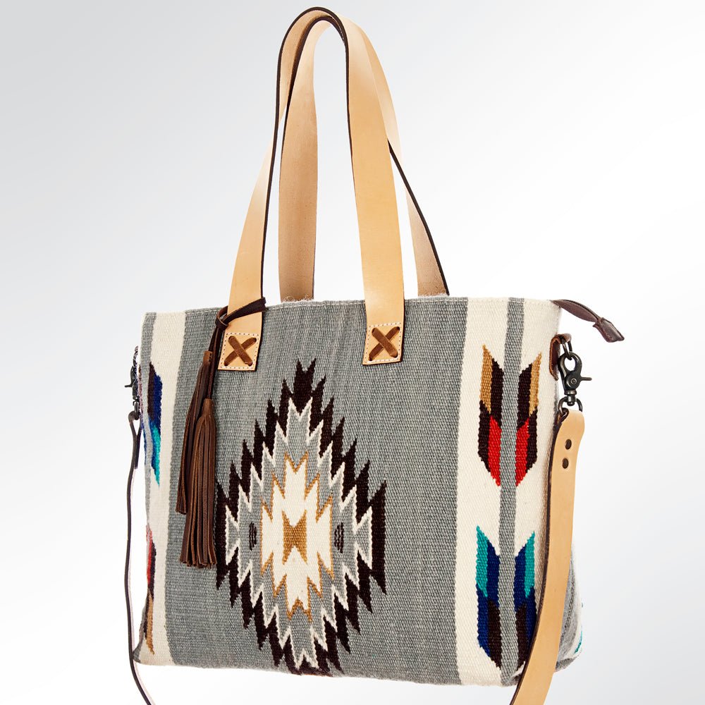 American Darling Saddle Blanket Genuine Leather Tote