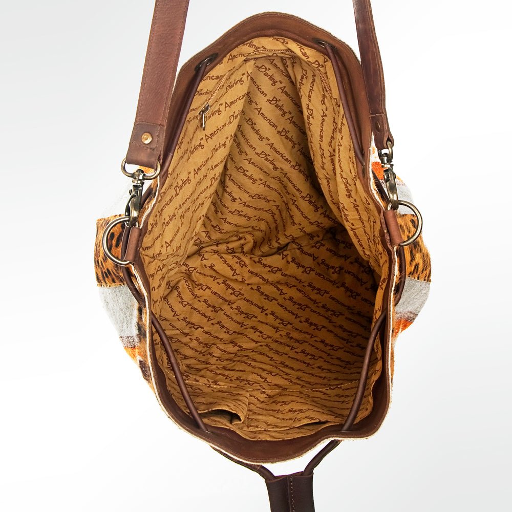 American Darling Saddle Blanket Hair-On Genuine Leather Crossbody Bag