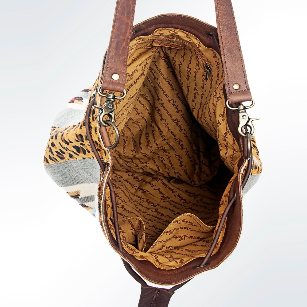 American Darling Saddle Blanket Hair-On Genuine Leather Crossbody Bag