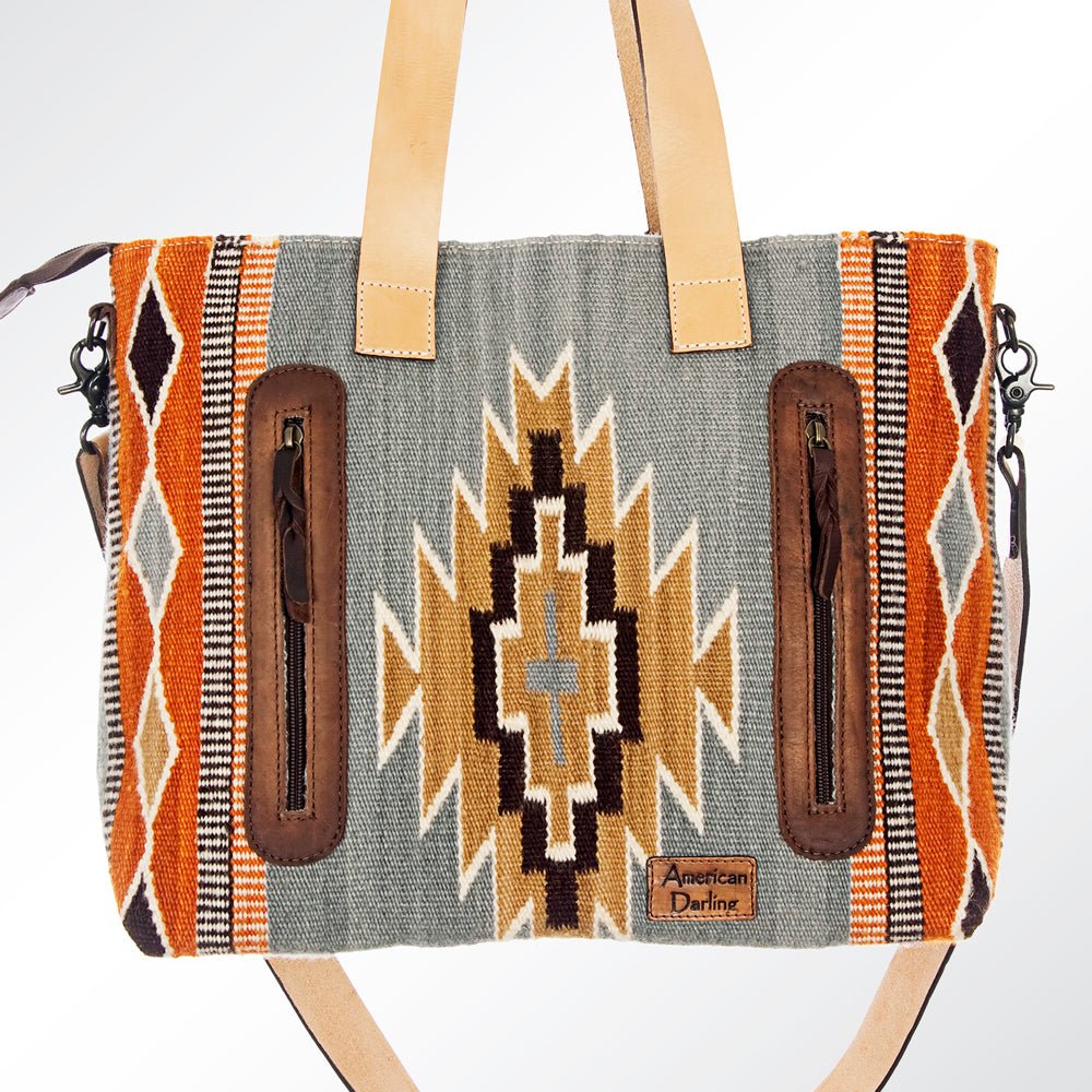 American Darling Tote Saddle Blanket Genuine Leather