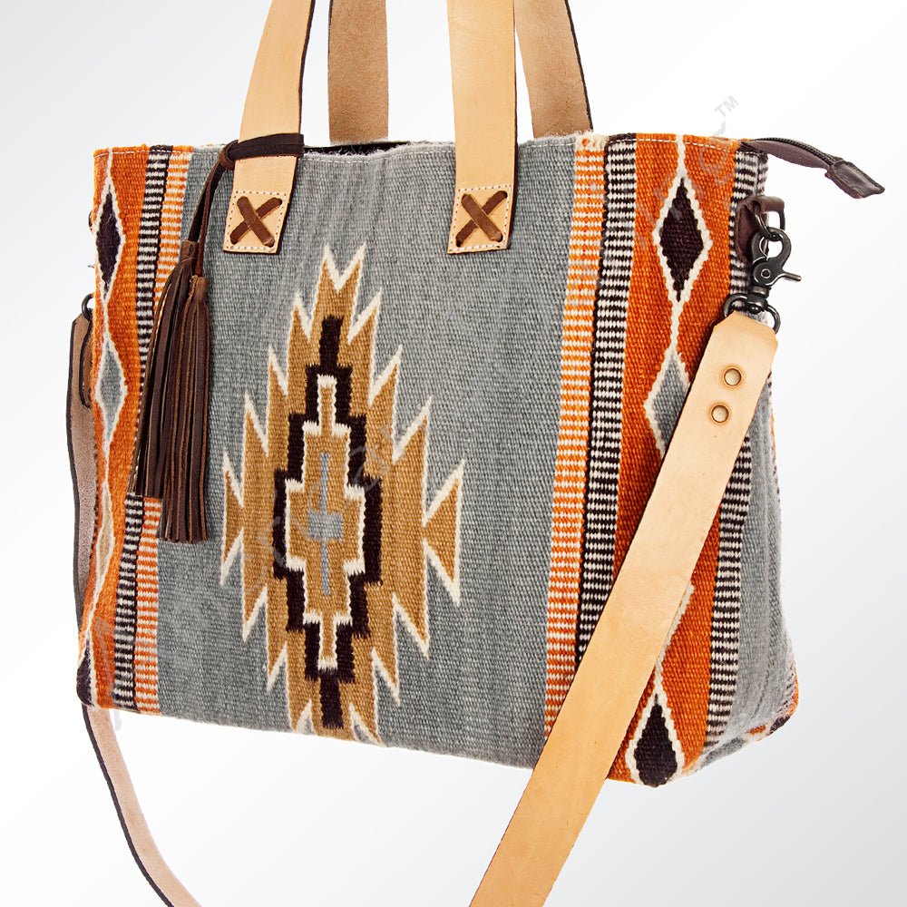 American Darling Tote Saddle Blanket Genuine Leather