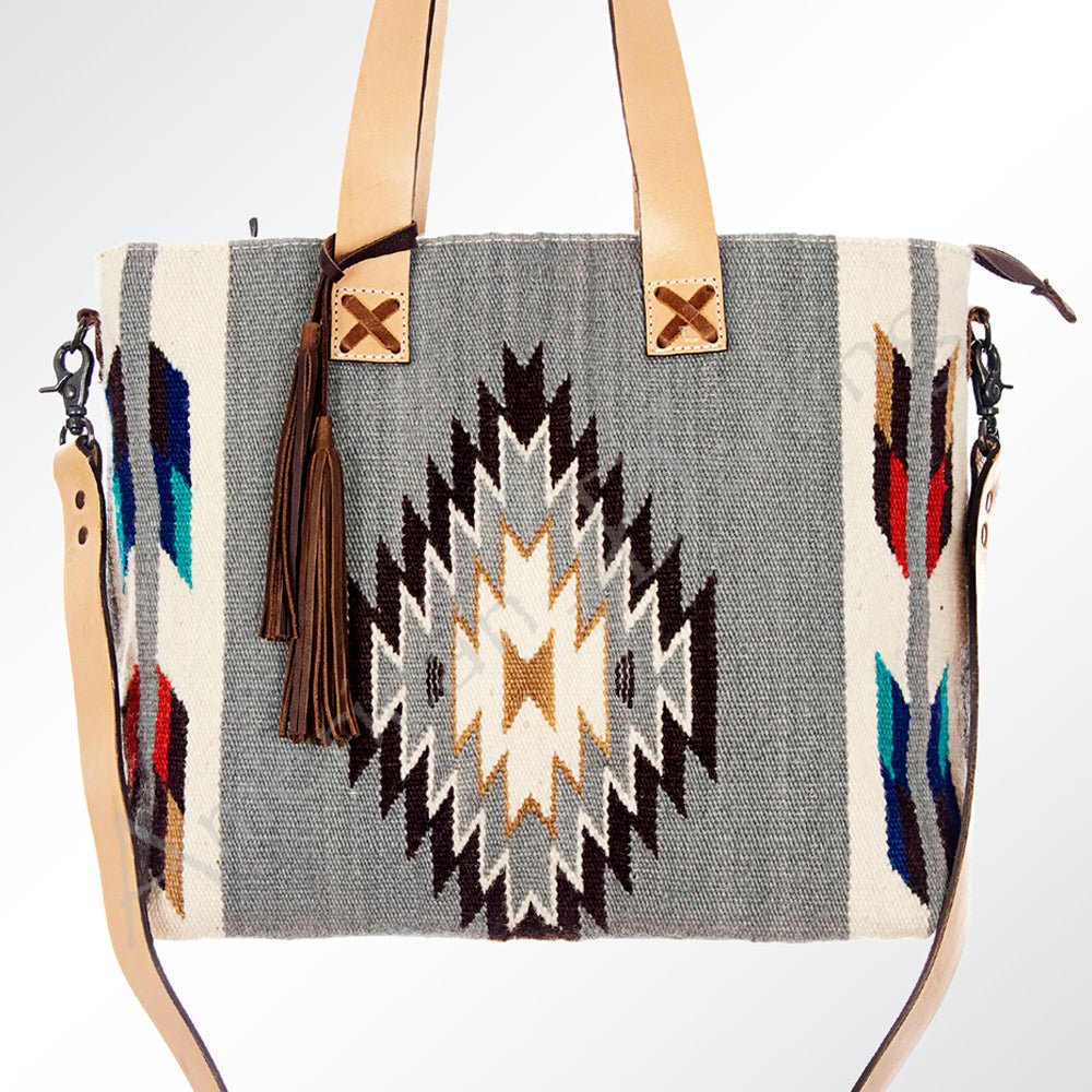 American Darling Tote Saddle Blanket Genuine Leather