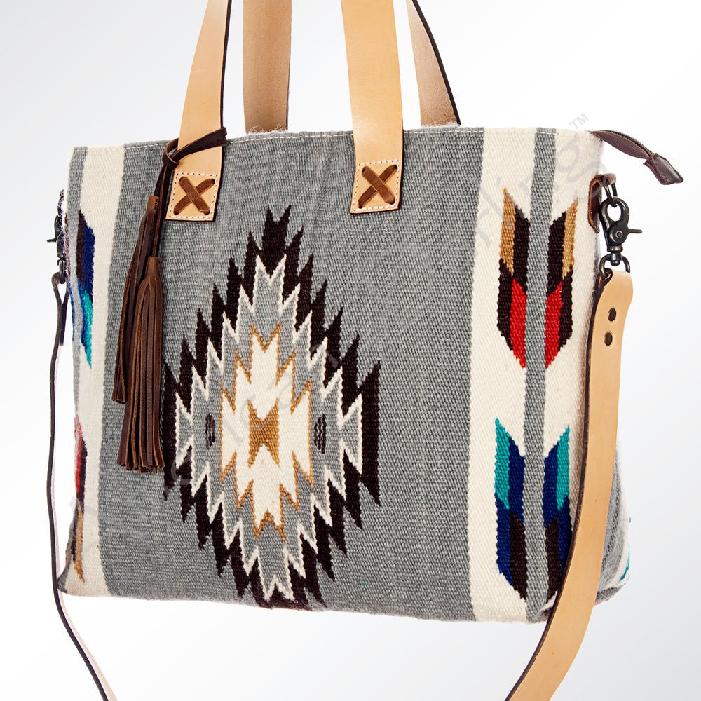 American Darling Tote Saddle Blanket Genuine Leather