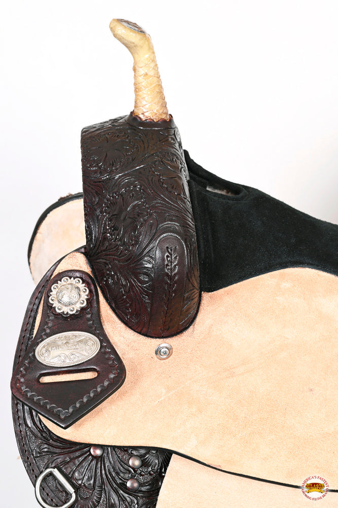 HILASON Western Horse Saddle American Leather Flex Trail Barrel Tack | for Horses