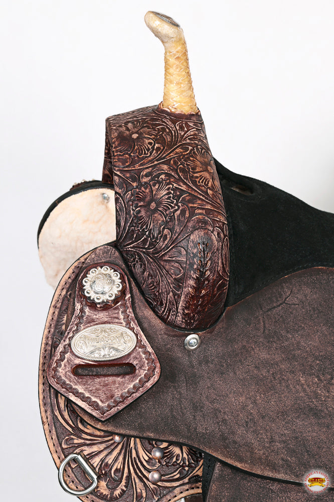 Western Horse Saddle American Leather Flex Trail Barrel Tack Hilason