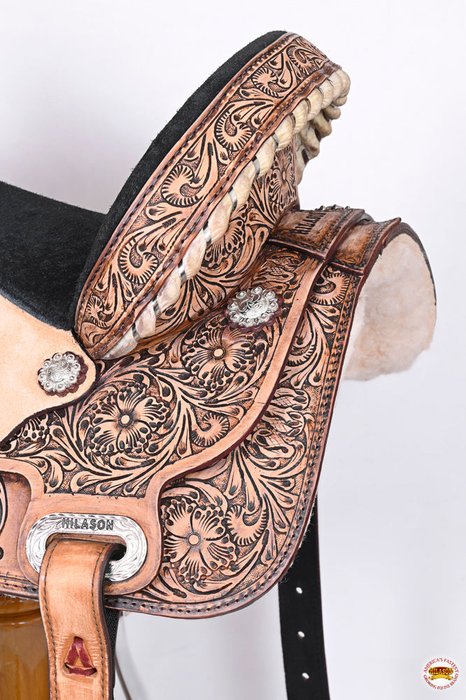 Western Horse Saddle American Leather Flex Trail Barrel Tack Hilason