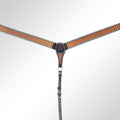 AMERICAN DARLING Western Horse Breast Collar Hand Carved American Leather Tan