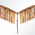 AMERICAN DARLING Western Horse Headstall Breast Collar Set American Leather