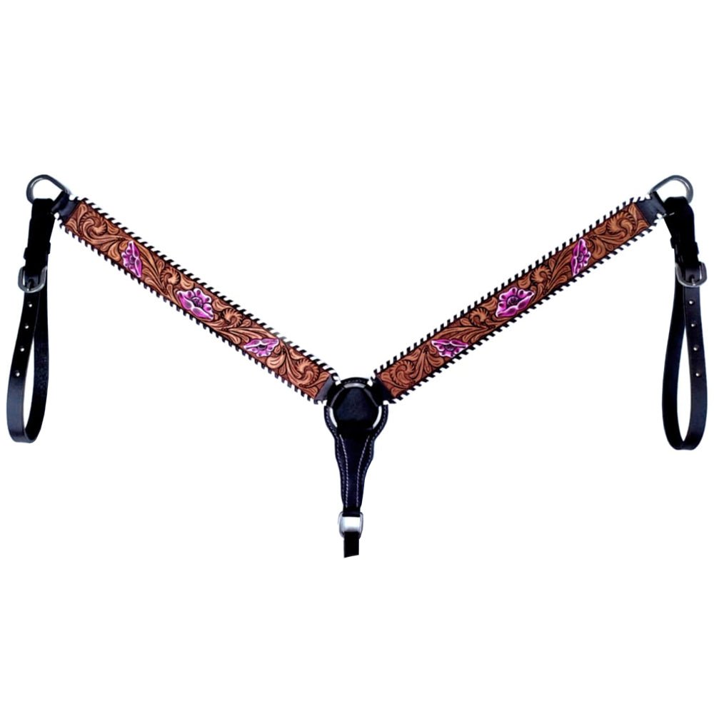 Bar H Equine Horse Leather One Ear Headstall Brown