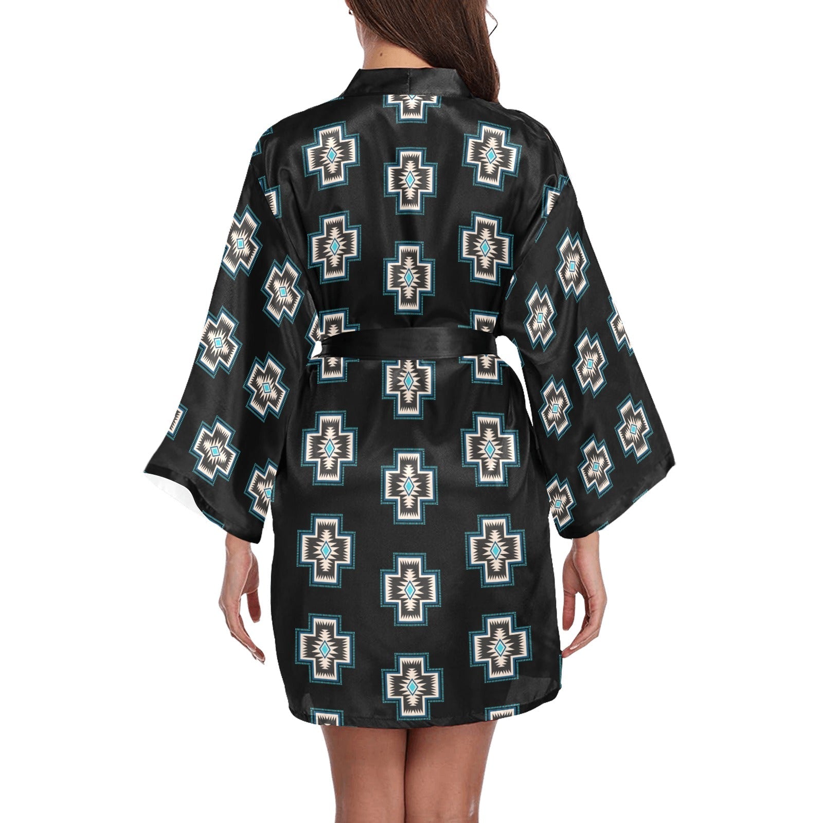 Baha Ranch Southwestern Cross Women's Lounge Kimono Robe by Baha Ranch Western Wear - product image 2