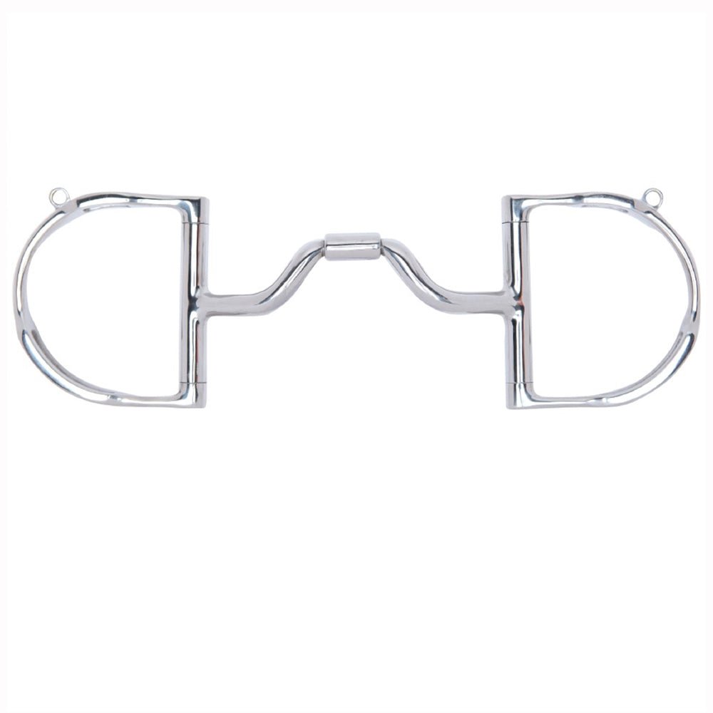 4 1/2 in Myler H. Bit Dee W/ Hooks Medium Wide Ported Barrel – Hilason