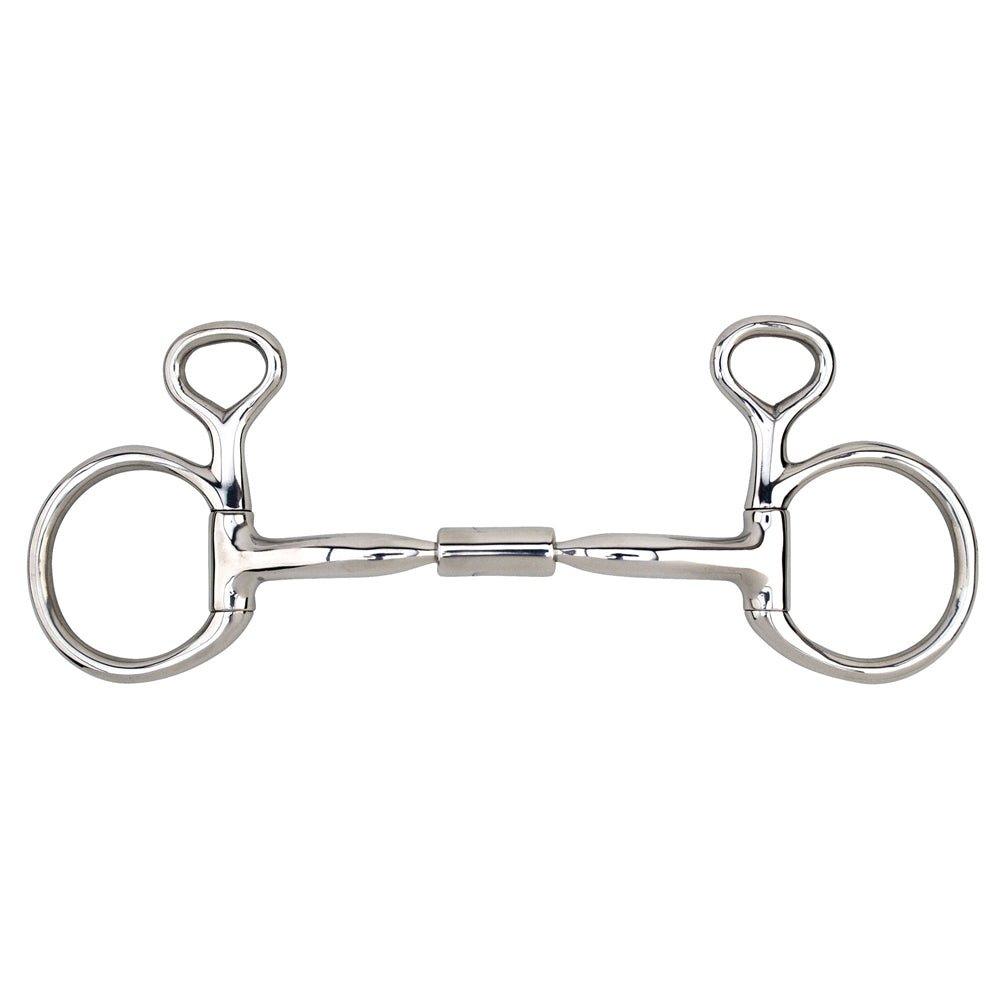 5 in Myler H. Bit Eggbutt W/ Hooks Ported Barrel Stainless Steel –