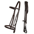 ExionPro Raised Thin Noseband Traditional Hunter Bridle with Reins by Bridles & Reins
