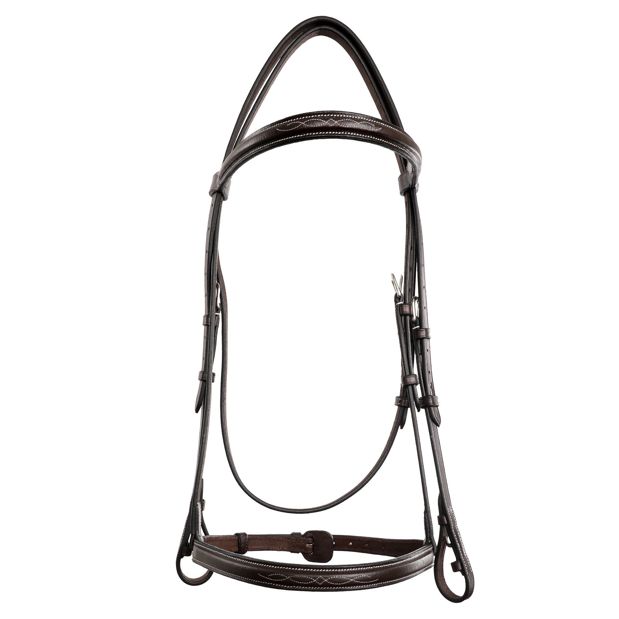 ExionPro Raised Thin Noseband Traditional Hunter Bridle with Reins by Bridles & Reins - alternate view 4