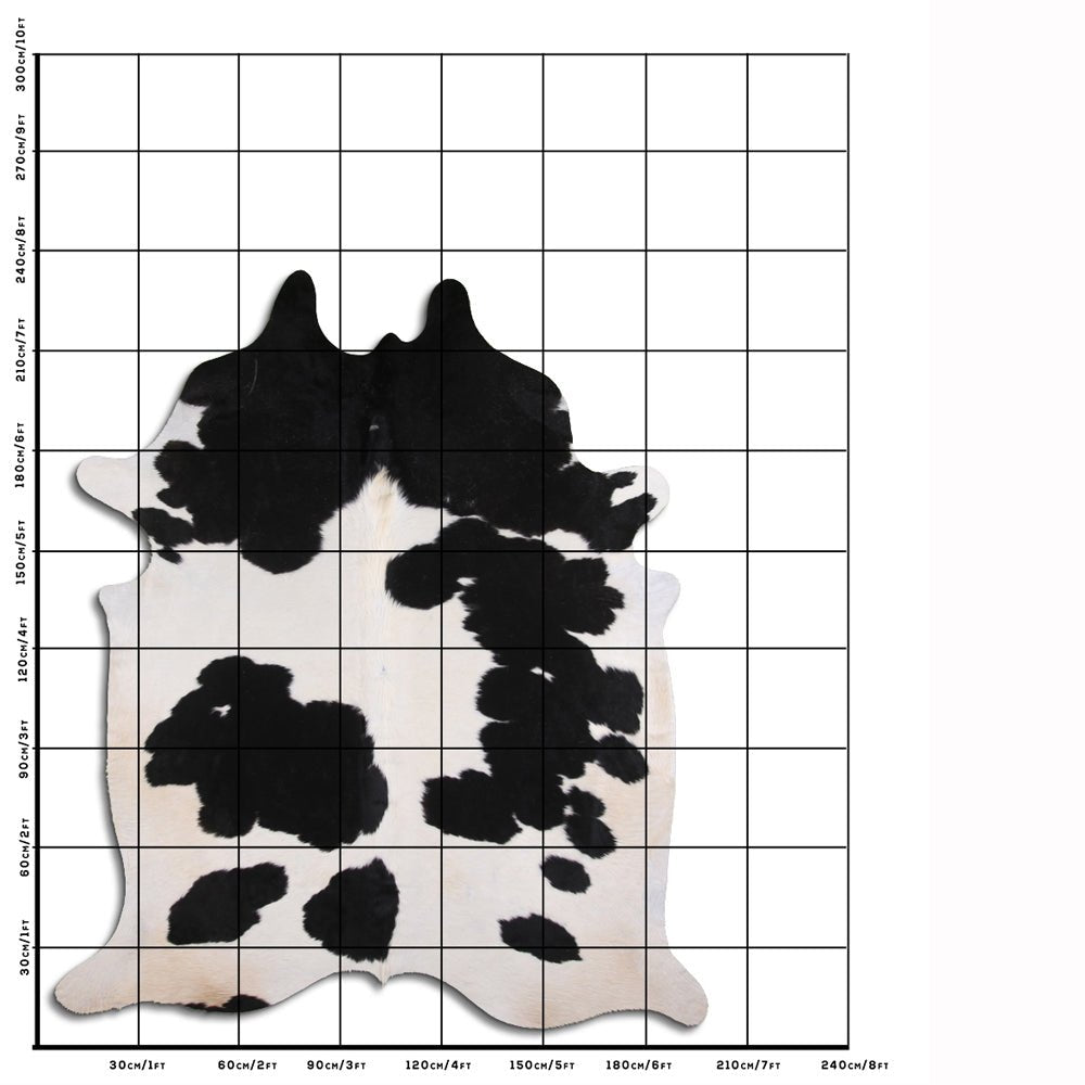 8 Ft X 6 Ft Genuine Brazilian Cowhide Skin Rug by Hilason | Hair-On Leather Home Décor Carpet