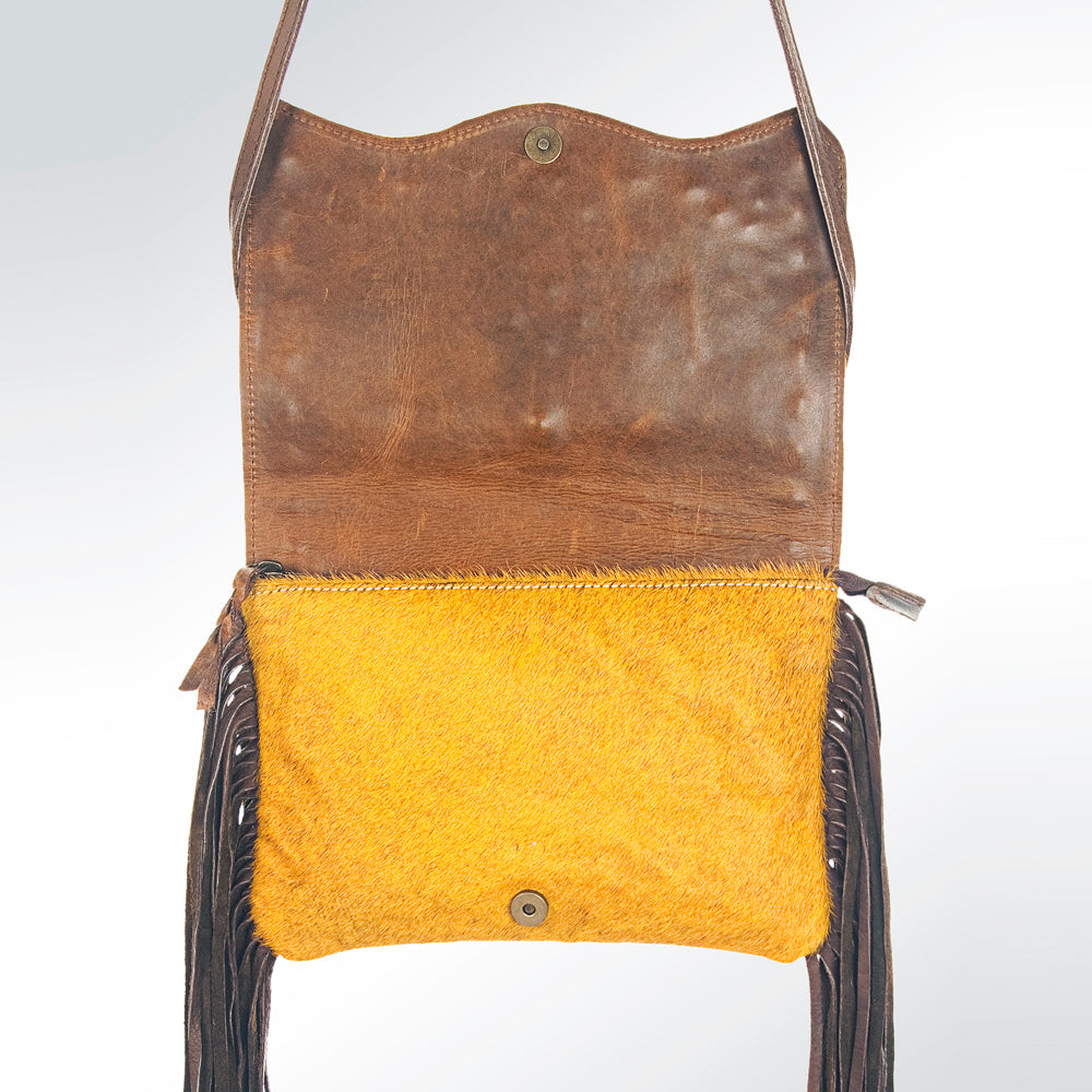 American Darling Hair-On Genuine Leather Clutch