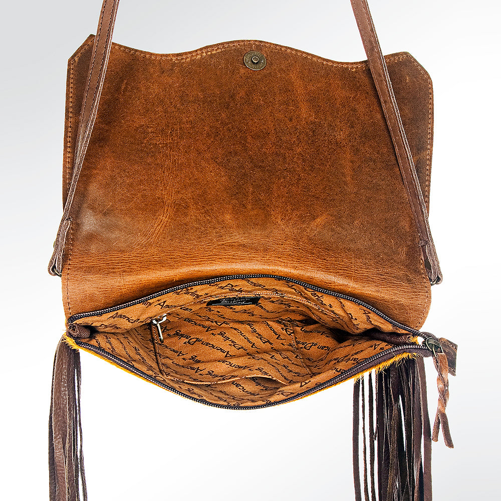 American Darling Hair-On Genuine Leather Clutch