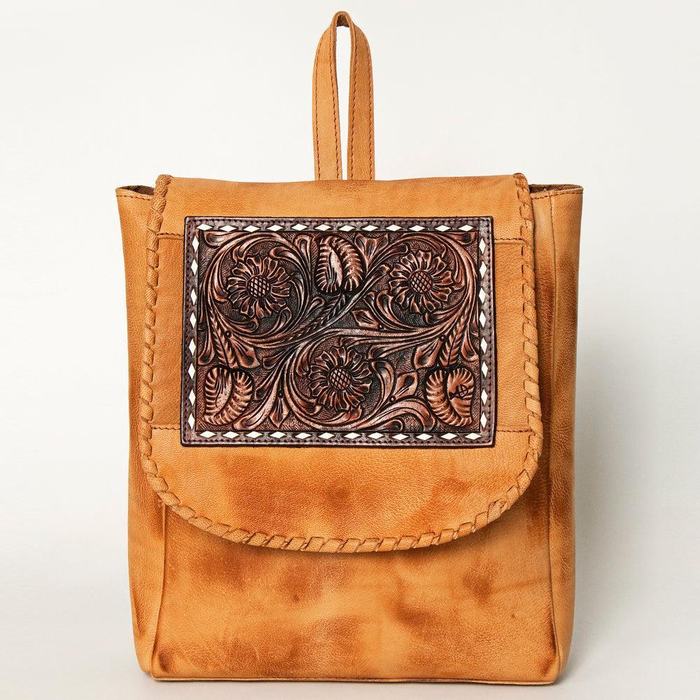 American Darling Hand-Tooled Leather Backpack
