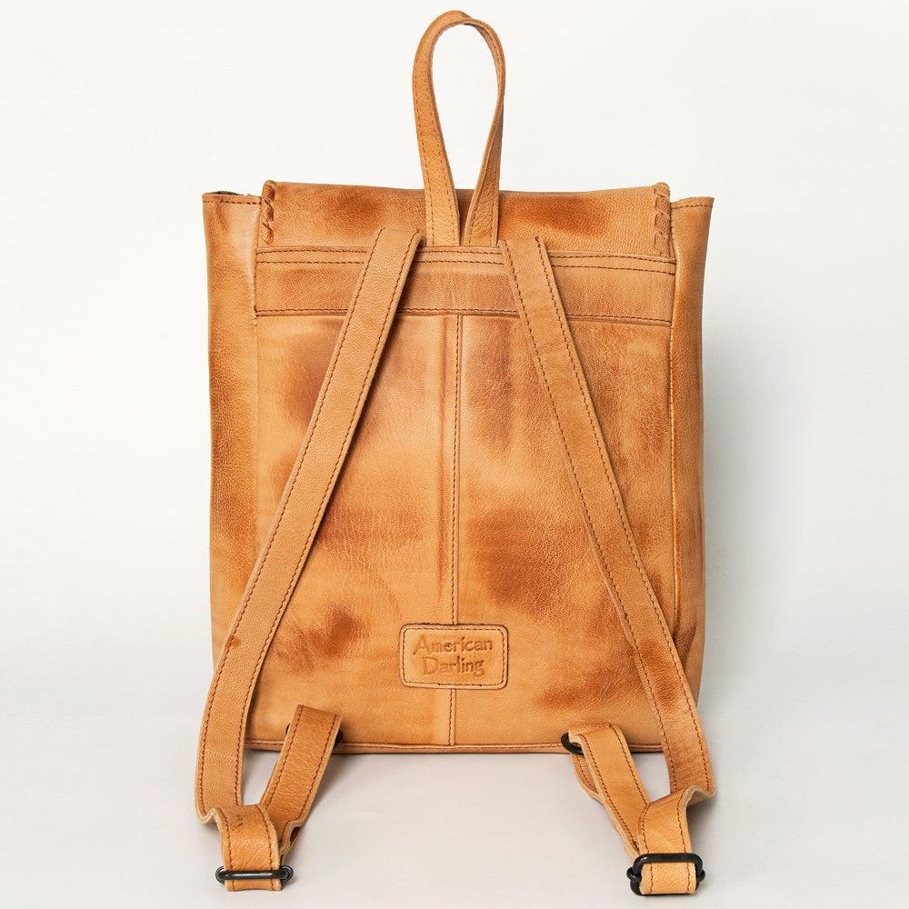 American Darling Hand-Tooled Leather Backpack