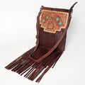 American Darling Hand-Tooled Genuine Leather Crossbody Bag