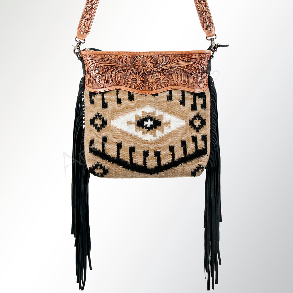 American Darling Large Crossbody Hand Tooled Saddle Blanket Genuine Leather Western Women Bag Handbag Purse | Cute