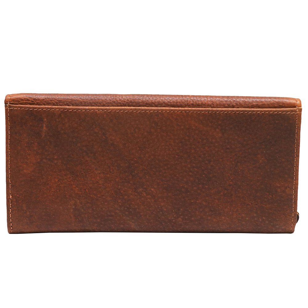 American Darling Wallet Hair on Full Grain Genuine Leather Western Women Bag | Handbag Purse Travel Clutch