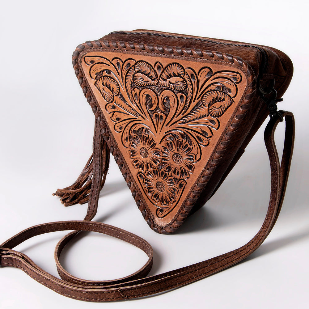 American Darling Crossbody Hand Tooled Genuine Leather