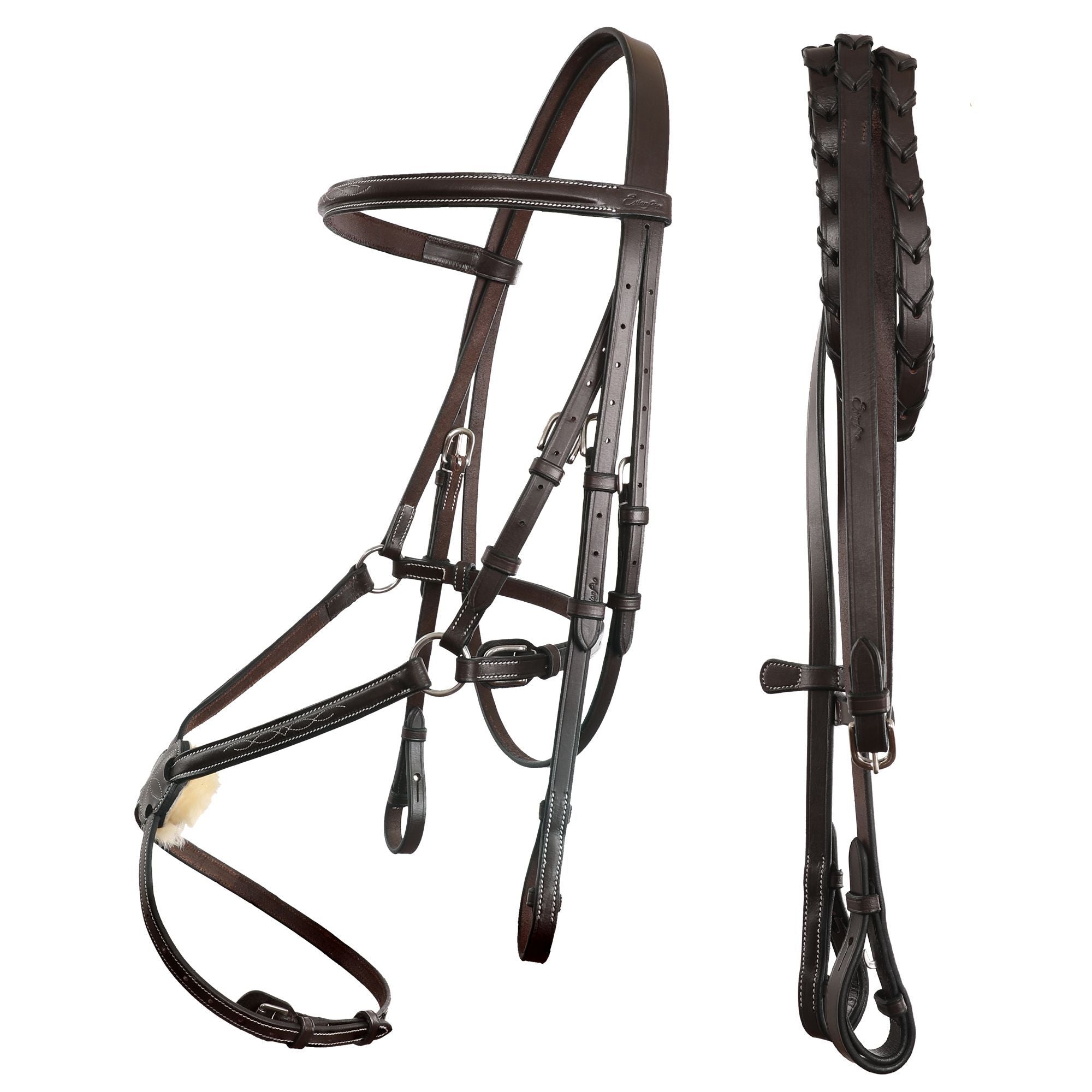 ExionPro Traditional Figure 8 Bridle with Reins by Bridles & Reins