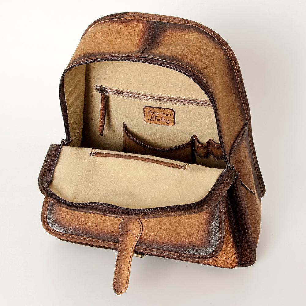 American Darling Hair-On Cowhide Leather Backpack
