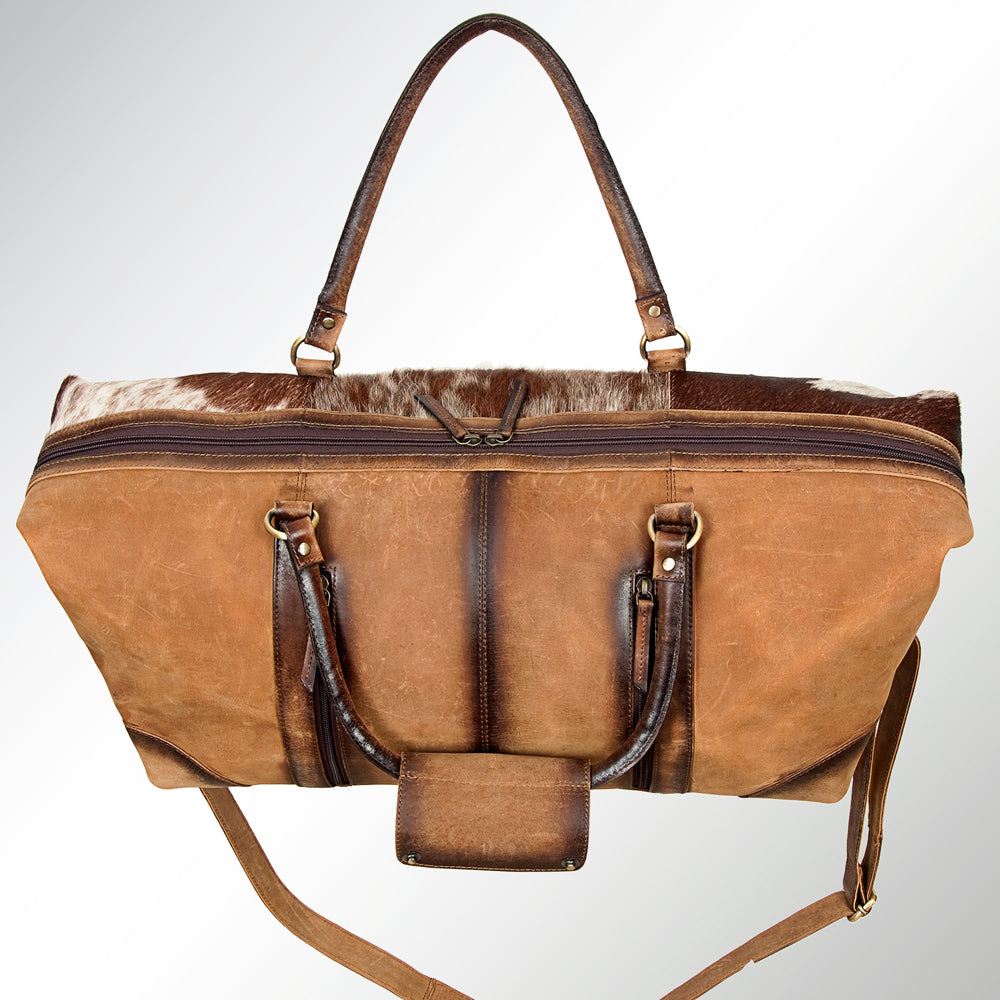 American Darling Hair-On Genuine Leather Duffel Bag