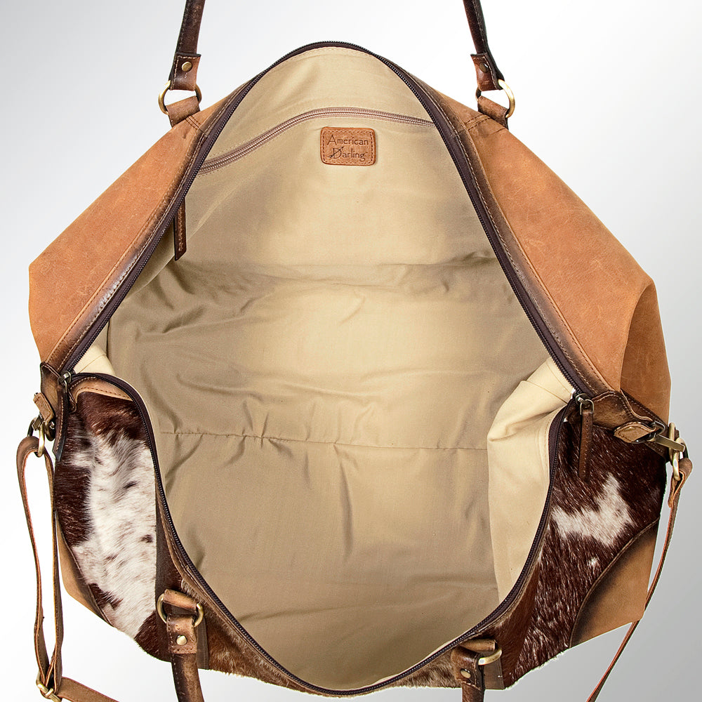 American Darling Hair-On Genuine Leather Duffel Bag